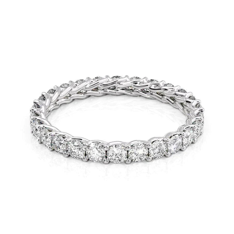 1.5ct Katia Round Cut Moissanite Ring - Silver