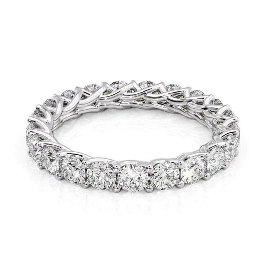 2ct Jena Round Cut Moissanite Ring - Silver