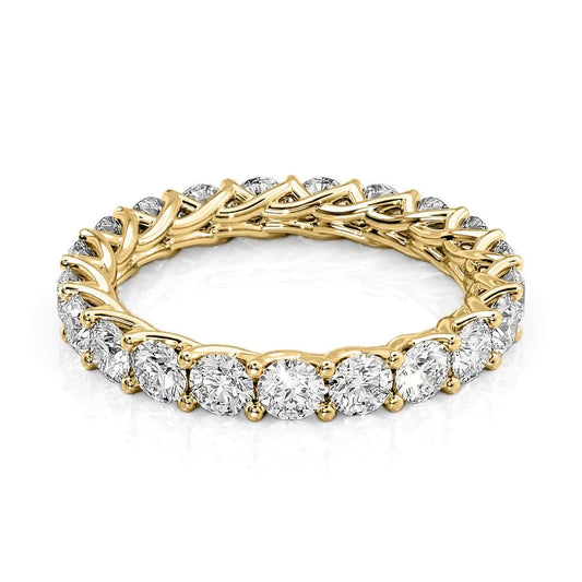 2ct Jena Round Cut Moissanite Ring - Gold