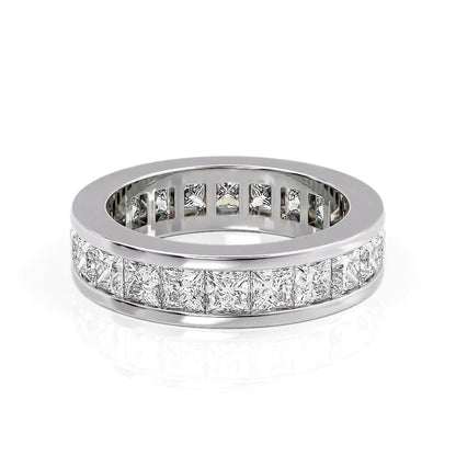 3.5ct Hesperia Princess Cut Moissanite Ring - Silver