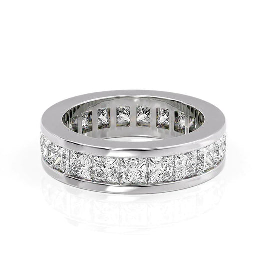 4ct Melena Princess Cut Moissanite Ring - Silver