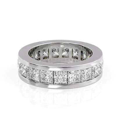 4.7ct Coraline Princess Cut Moissanite Ring - Silver