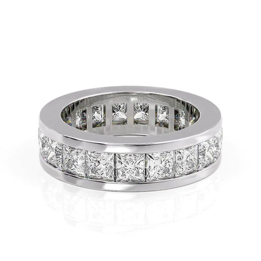 4.7ct Coraline Princess Cut Moissanite Ring - Silver