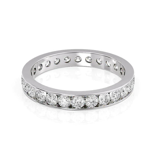 1.2ct Avika Round Cut Moissanite Ring - Silver