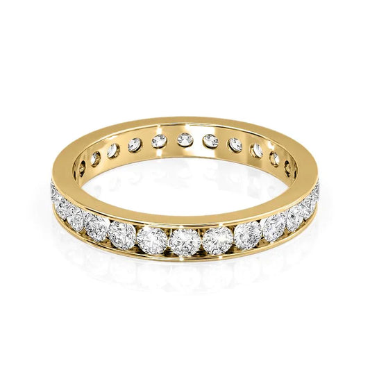 1.2ct Avika Round Cut Moissanite Ring - Gold