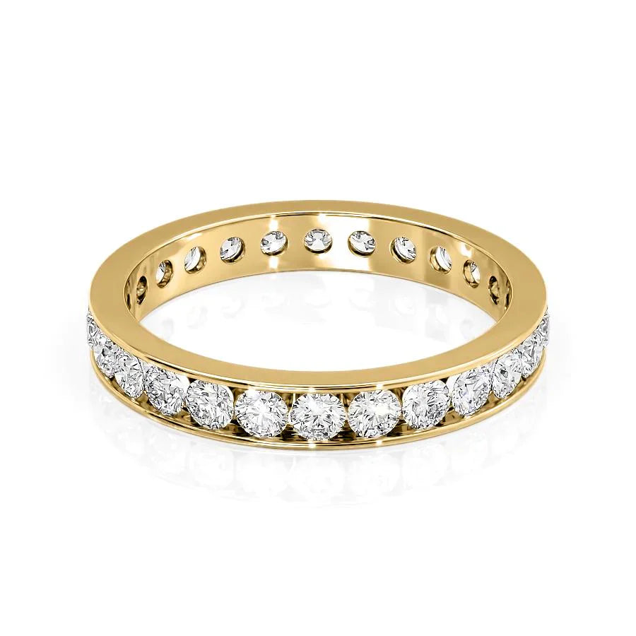 1.2ct Avika Round Cut Moissanite Ring - Gold