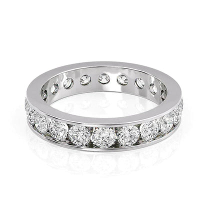 2ct Yolara Round Cut Moissanite Ring - Silver