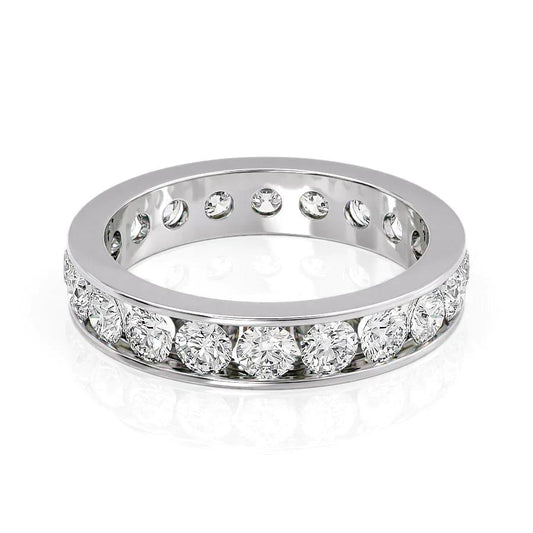2ct Yolara Round Cut Moissanite Ring - Silver