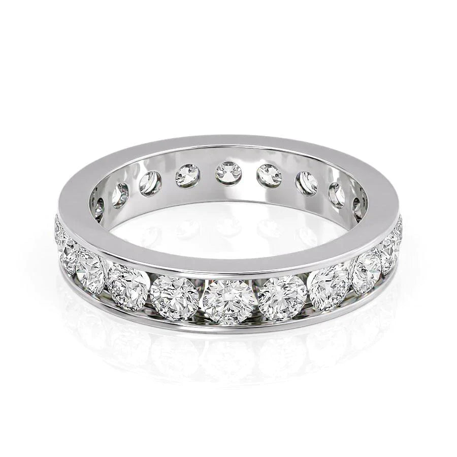 2ct Yolara Round Cut Moissanite Ring - Silver
