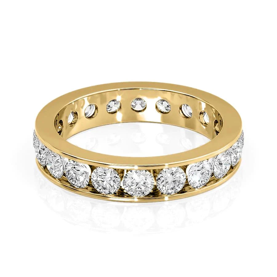 2ct Yolara Round Cut Moissanite Ring - Gold