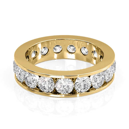 3.5ct Solvena Round Cut Moissanite Ring - Gold