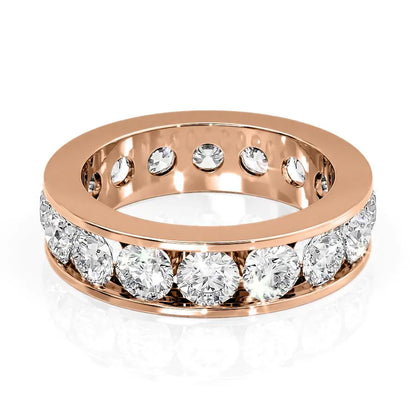 4ct Arlea Round Cut Moissanite Ring - Rose Gold