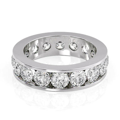 4ct Arlea Round Cut Moissanite Ring - Silver