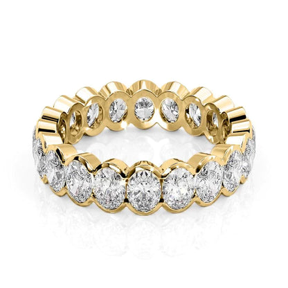 3ct Aretta Oval Cut Moissanite Ring - Gold