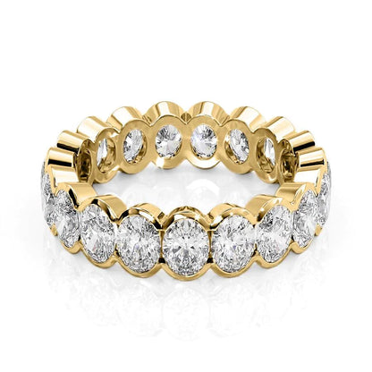 4ct Apollonia Oval Cut Moissanite Ring - Gold