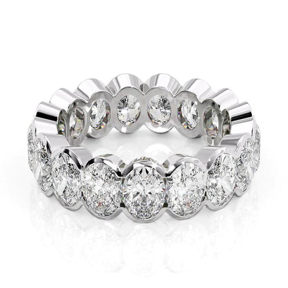 5.5ct Cassiyana Oval Cut Moissanite Ring - Silver