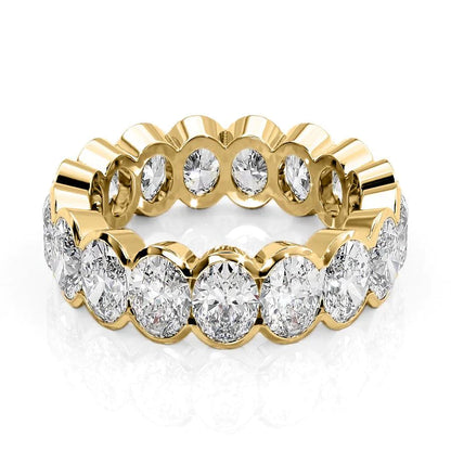 5.5ct Cassiyana Oval Cut Moissanite Ring - Gold