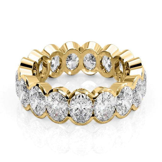5.5ct Cassiyana Oval Cut Moissanite Ring - Gold