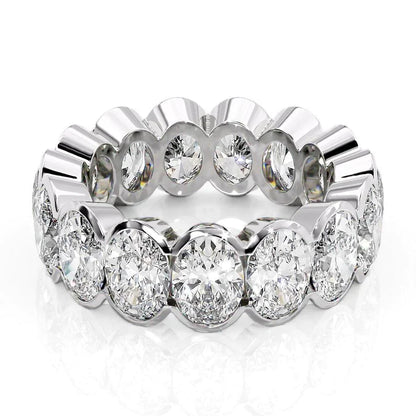 7.5ct Nimara Oval Cut Moissanite Ring - Silver