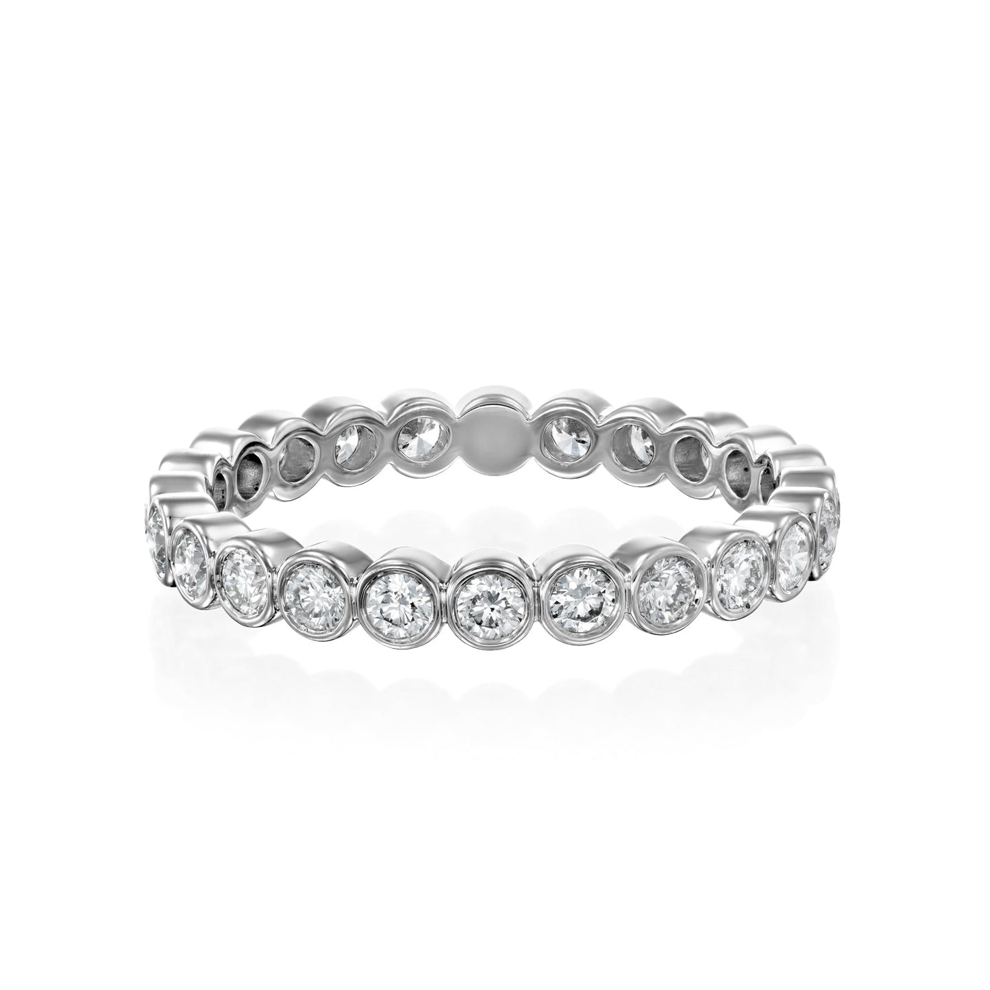 0.5ct Vestara Round Cut Moissanite Ring - Silver
