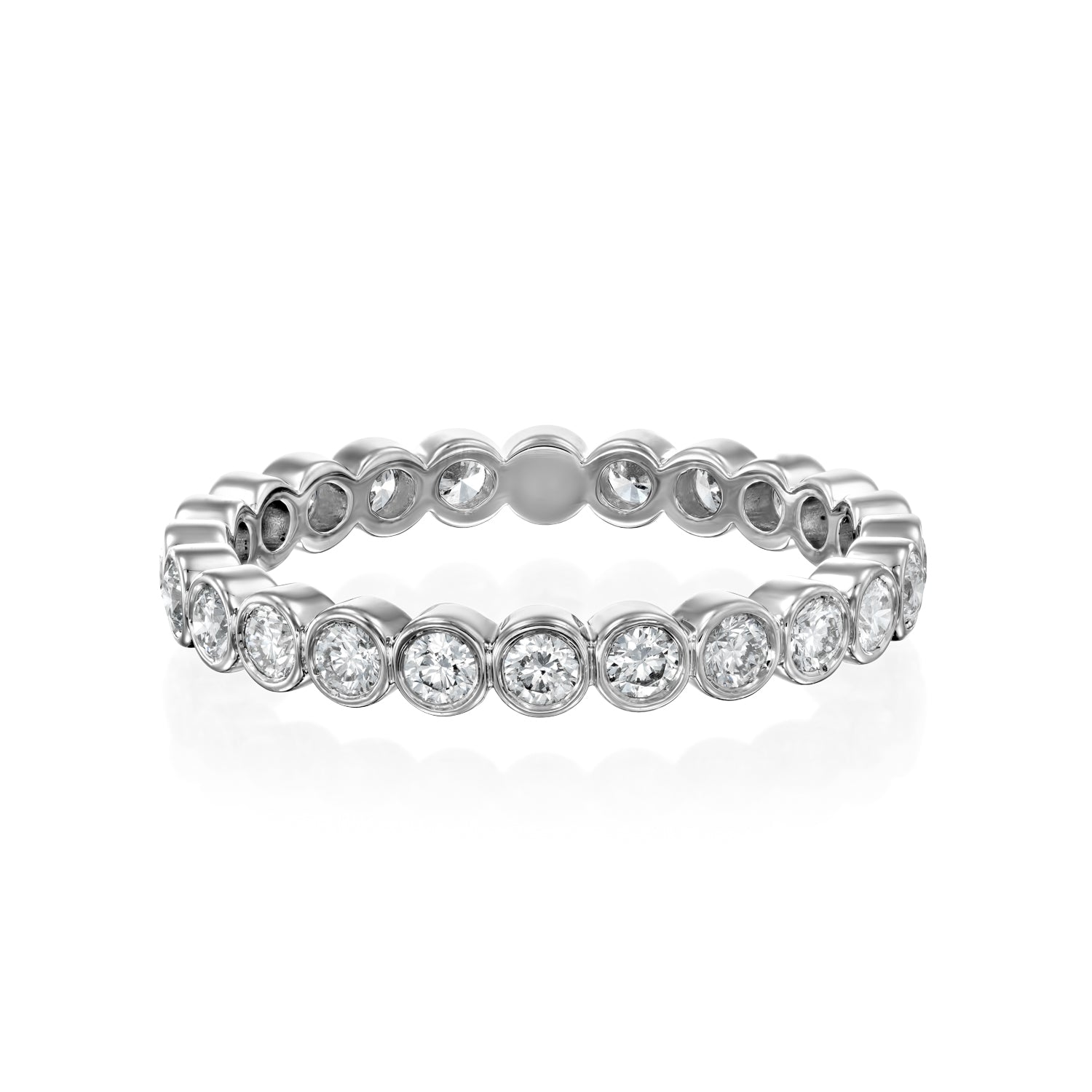 0.5ct Vestara Round Cut Moissanite Ring - Silver