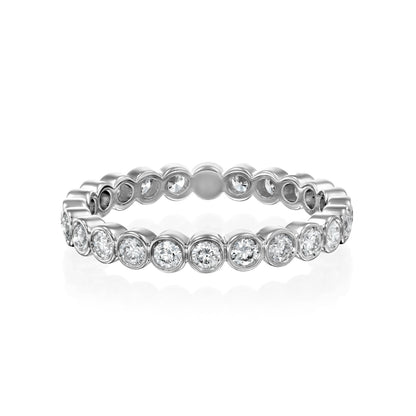 0.5ct Vestara Round Cut Moissanite Ring - Silver