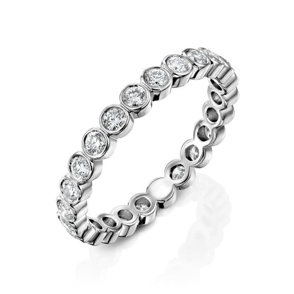 0.5ct Vestara Round Cut Moissanite Ring - Silver