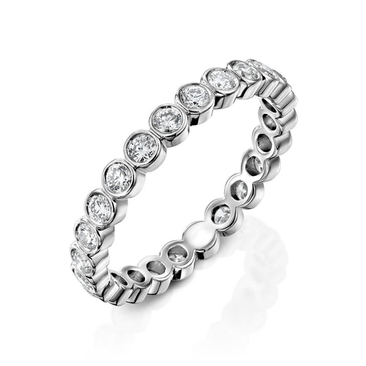 0.5ct Vestara Round Cut Moissanite Ring - Silver