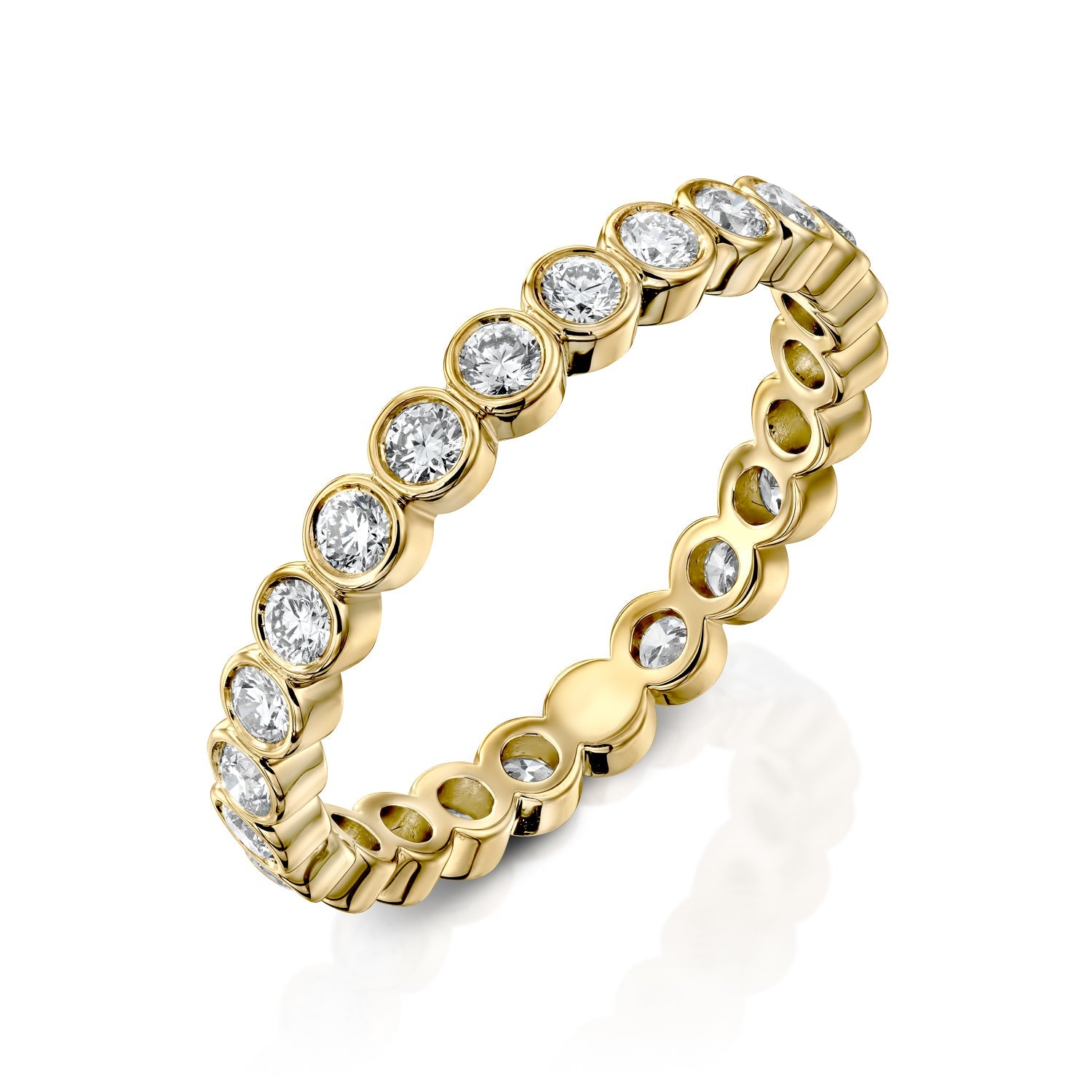 0.5ct Vestara Round Cut Moissanite Ring - Gold
