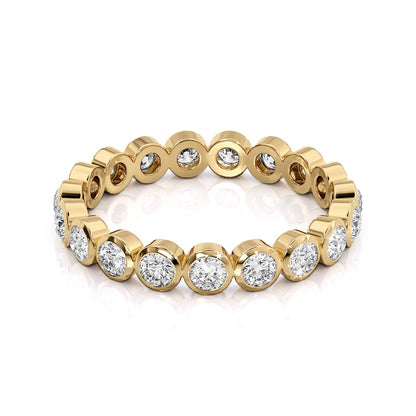 1ct Aliana Round Cut Moissanite Ring - Gold