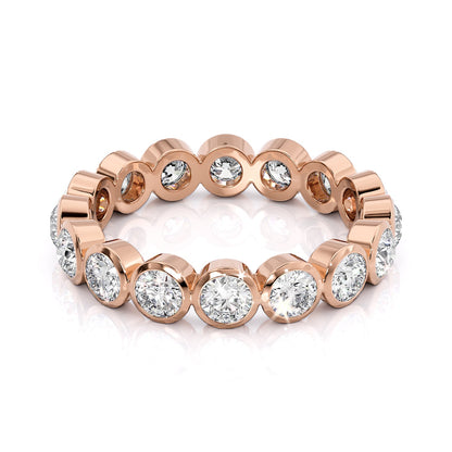 1.5ct Viridiana Round Cut Moissanite Ring - Rose Gold