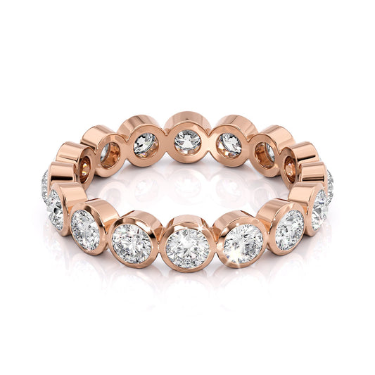 1.5ct Viridiana Round Cut Moissanite Ring - Rose Gold