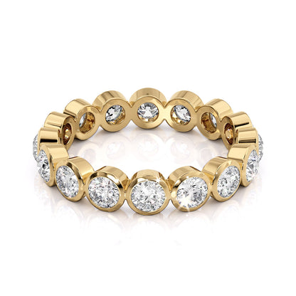 1.5ct Viridiana Round Cut Moissanite Ring - Gold