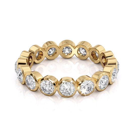 1.5ct Viridiana Round Cut Moissanite Ring - Gold