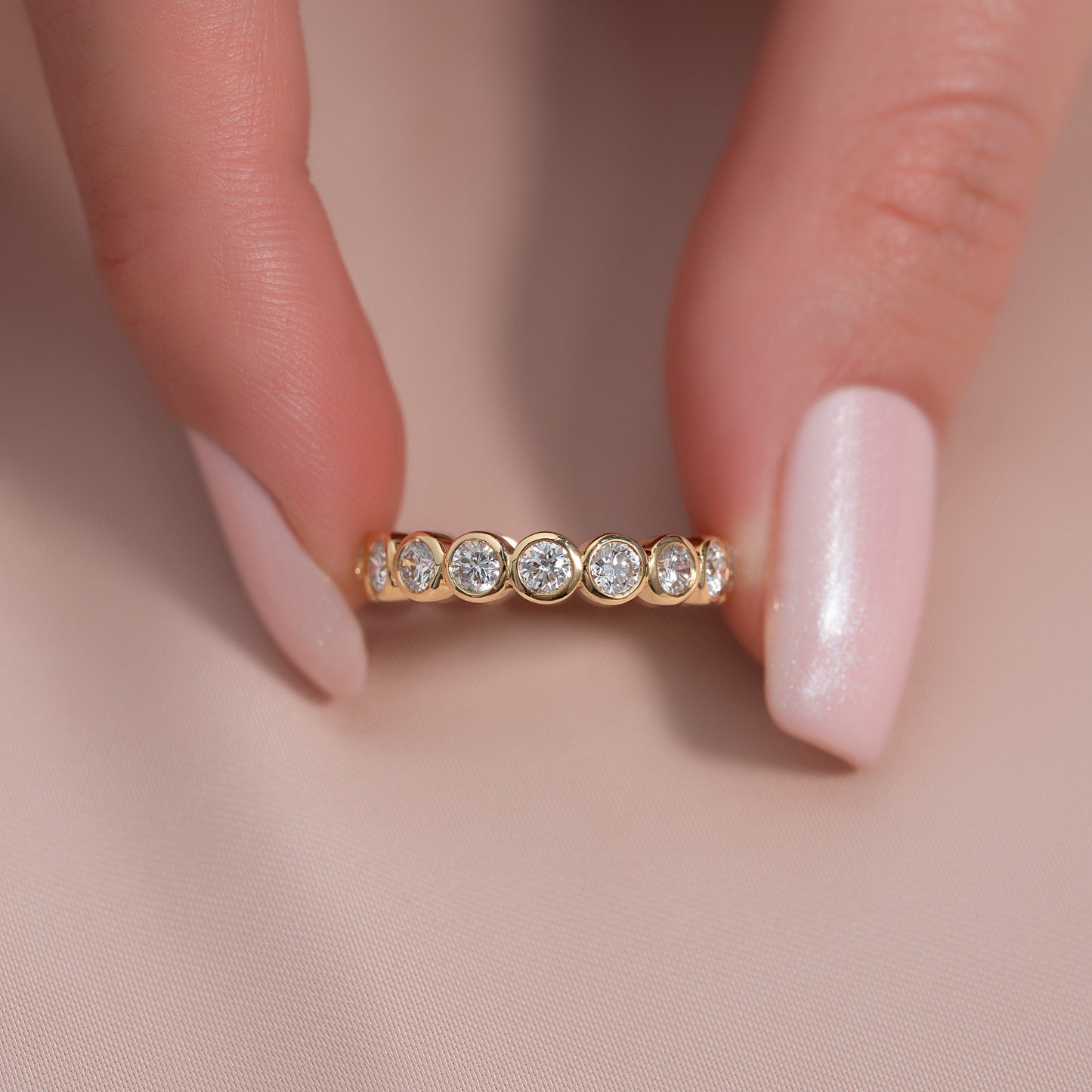 1.5ct Viridiana Round Cut Moissanite Ring - Gold
