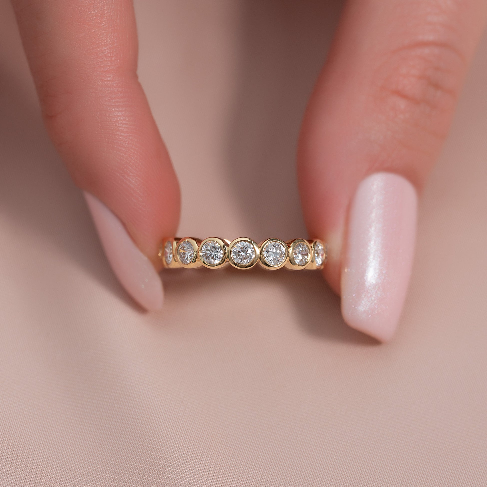 1.5ct Viridiana Round Cut Moissanite Ring - Gold