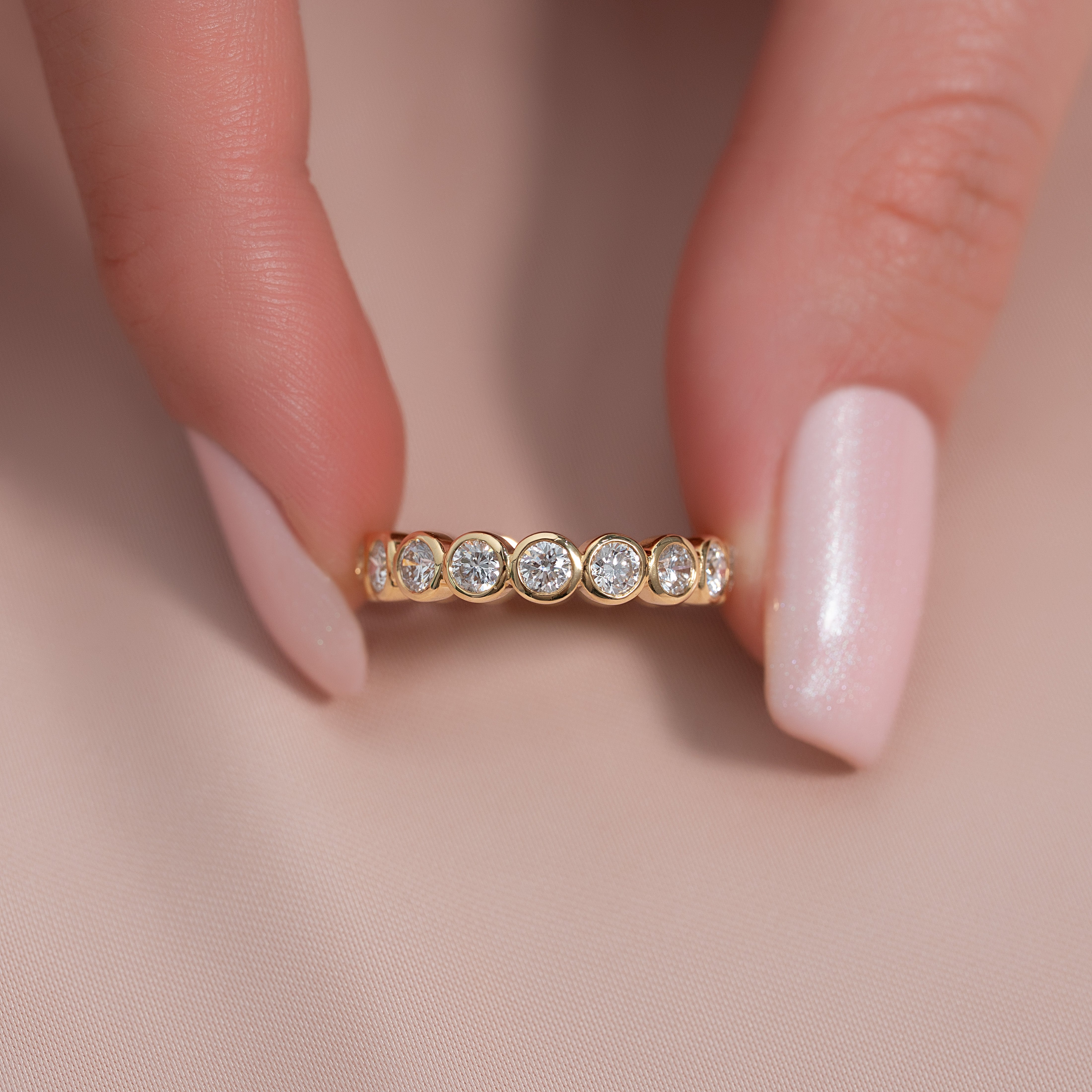 1.5ct Viridiana Round Cut Moissanite Ring - Gold