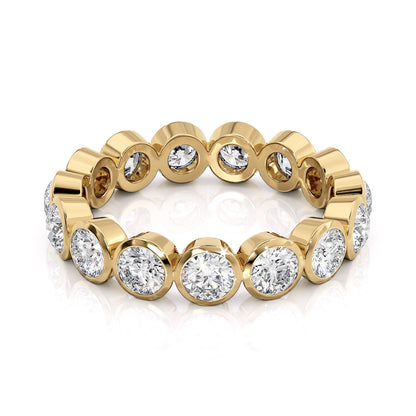 2ct Virginia Round Cut Moissanite Ring - Gold