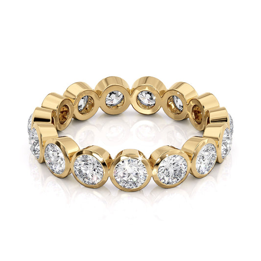 2ct Virginia Round Cut Moissanite Ring - Gold