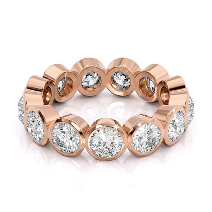 3.5ct Izolda Round Cut Moissanite Ring - Rose Gold