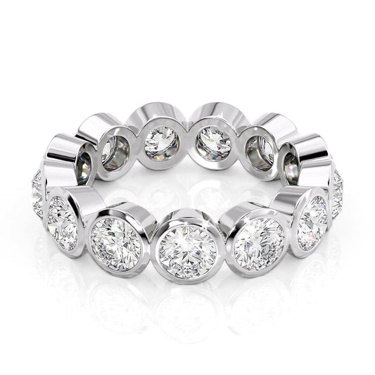 3.5ct Izolda Round Cut Moissanite Ring - Silver