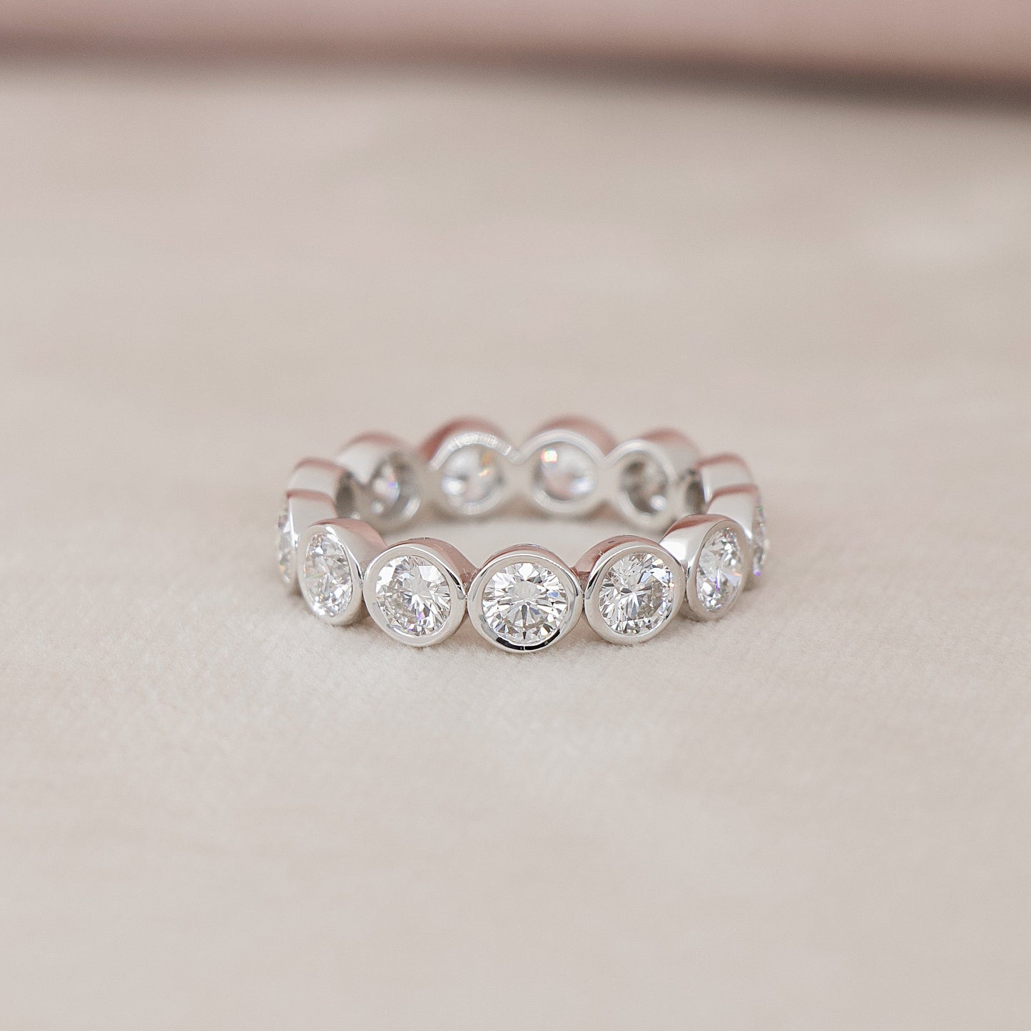 3.5ct Izolda Round Cut Moissanite Ring - Silver