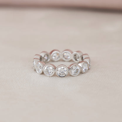 3.5ct Izolda Round Cut Moissanite Ring - Silver