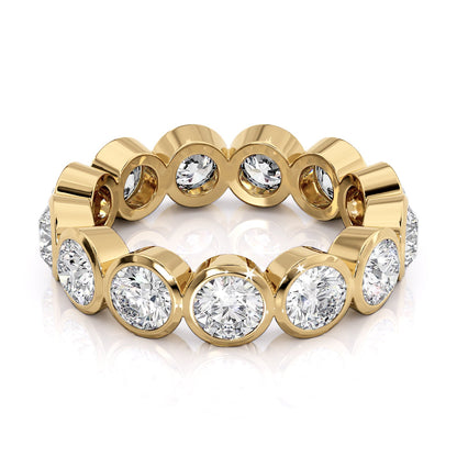 3.5ct Izolda Round Cut Moissanite Ring - Gold