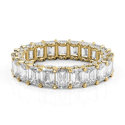 5.8ct Vivena Emerald Cut Moissanite Ring - Gold