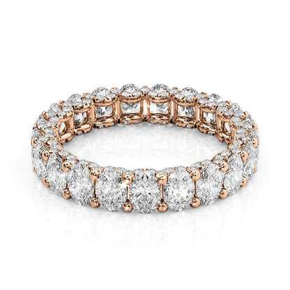 3.3ct Arisha Oval Cut Moissanite Ring - Rose Gold