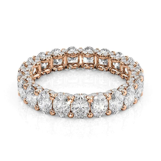 3.3ct Arisha Oval Cut Moissanite Ring - Rose Gold