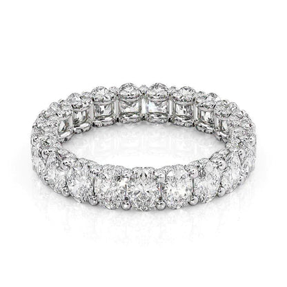 3.3ct Arisha Oval Cut Moissanite Ring - Silver