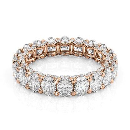 4.3ct Savina Oval Cut Moissanite Ring - Rose Gold