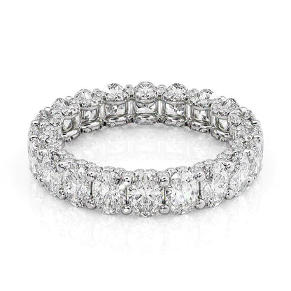 4.3ct Savina Oval Cut Moissanite Ring - Silver